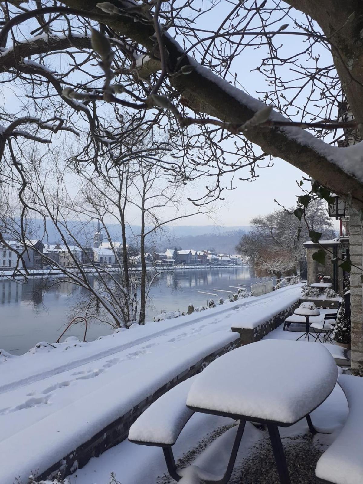 فيلا Pieds Dans L'Eau Private Wellness Bordure De Meuse Lustin المظهر الخارجي الصورة