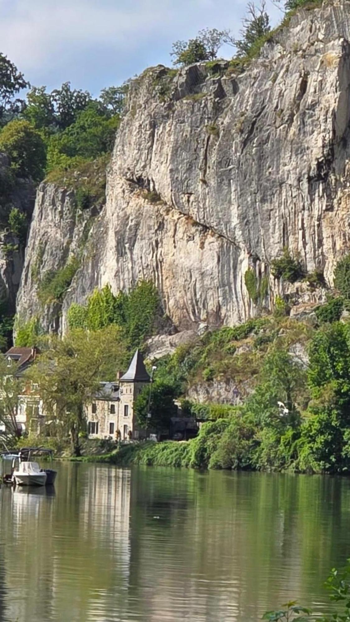 فيلا Pieds Dans L'Eau Private Wellness Bordure De Meuse Lustin المظهر الخارجي الصورة